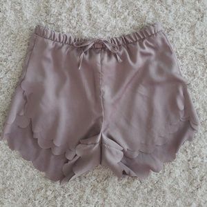Scalloped shorts